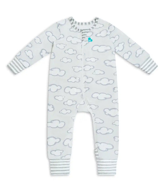 Footless Romper Cotton Gray Daydream
