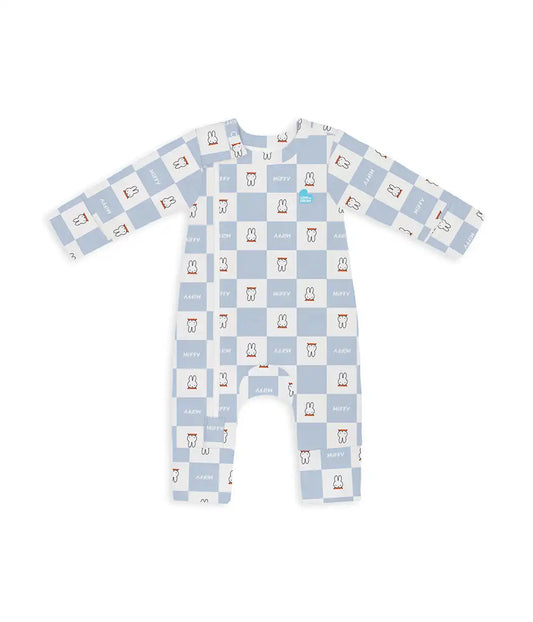Romper Snug Fit Viscose from Bamboo Blue Miffy Checker