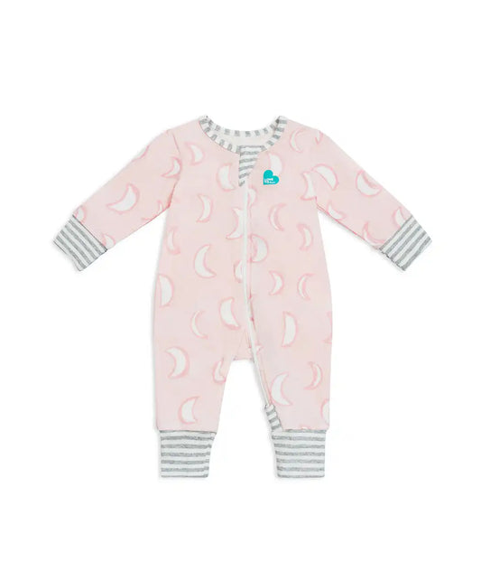 Footless Romper Cotton Pink Eclipse