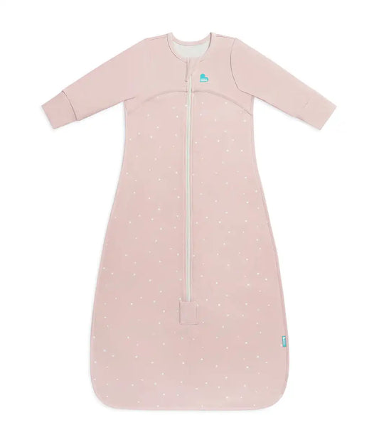 Sleep Bag Long Sleeve 1.0 TOG Cotton Powder Pink Twinkle
