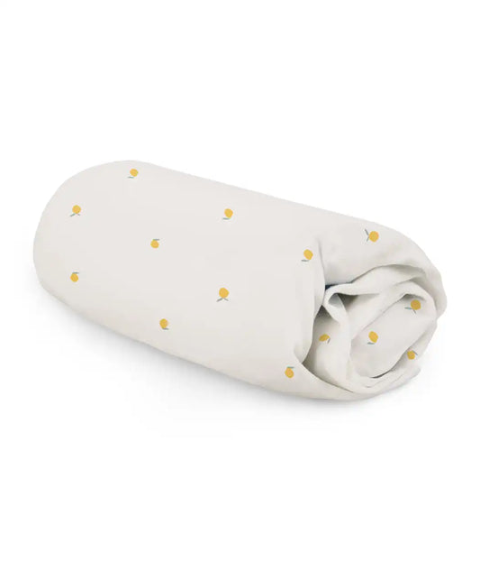 HushDry™ 2-in-1 Waterproof Fitted Crib Sheet Viscose from Bamboo Cream Lemons