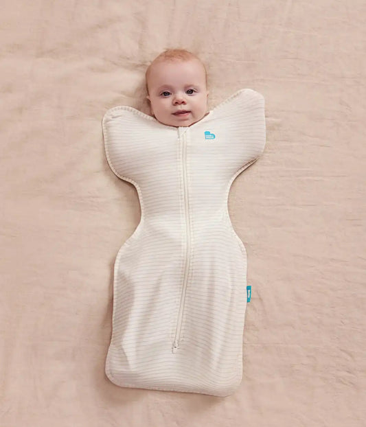 Swaddle Up™ 0.2 TOG Cotton Tan Breton Stripe