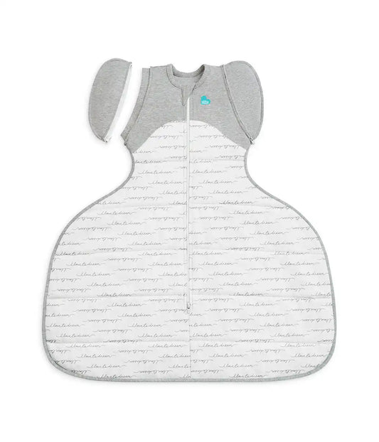 Swaddle Up™ 2-in-1 Transition Bag Hip Harness 2.5 TOG Cotton White Dreamer