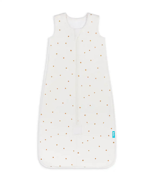 Sleep Bag Sleeveless 1.5 TOG Cotton Fleece Buff Twinkle Embroidery