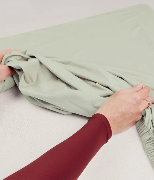 HushDry™ 2-in-1 Waterproof Fitted Bedside Crib Sheet Viscose from Bamboo Sage