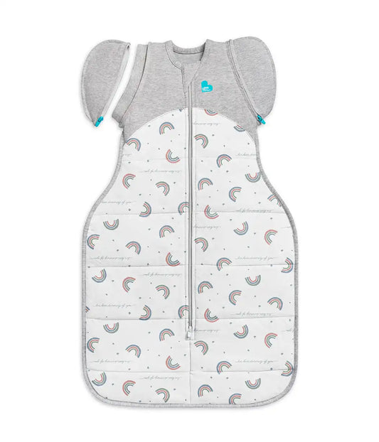 Swaddle Up™ 2-in-1 Transition Bag 2.5 TOG Cotton White Rainbow Dream