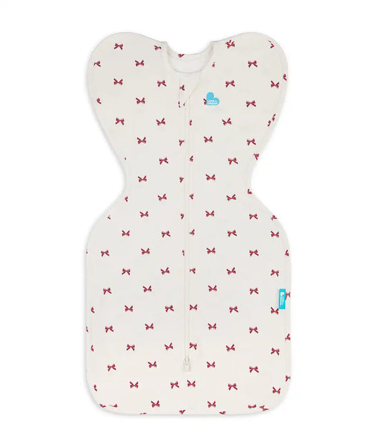Swaddle Up™ 1.0 TOG Cotton Cream Bows