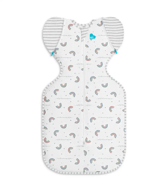 Swaddle Up™ 2-in-1 Transition Bag 1.0 TOG Cotton White Rainbow Dream