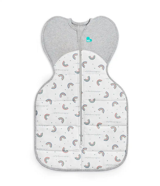 Swaddle Up™ 2.5 TOG Cotton White Rainbow Dream
