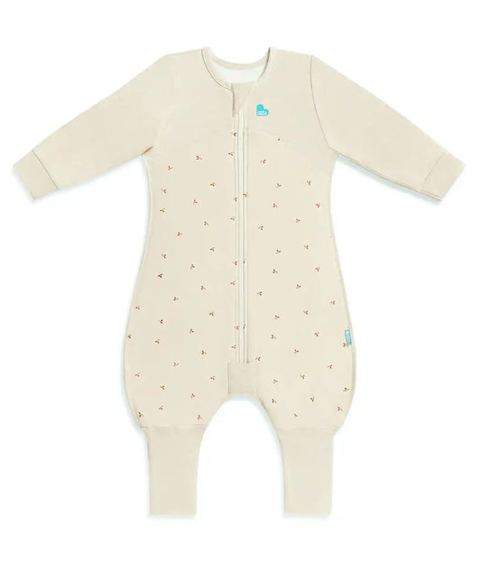 Sleep Suit Long Sleeve 1.5 TOG Cotton Oatmeal Twigs