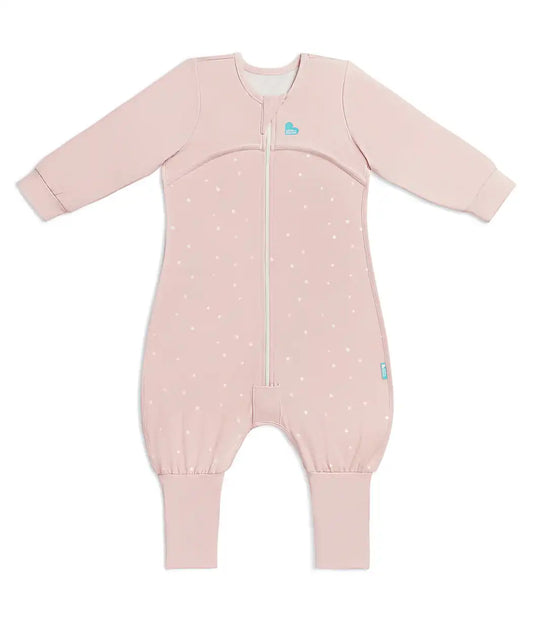 Sleep Suit Long Sleeve 1.0 TOG Cotton Powder Pink Twinkle