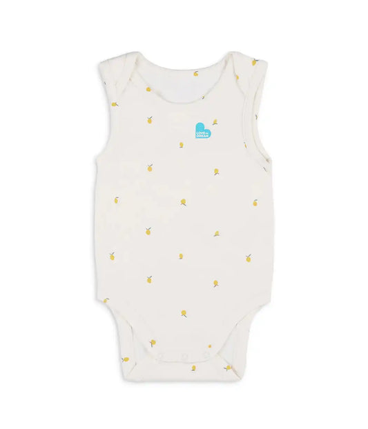 Bodysuit Sleeveless Snug Fit Viscose from Bamboo Cream Lemons