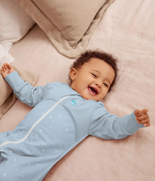 Sleep Suit PJ Bundle | 1.0 | 0.2 TOG | Powder Blue | Breton Stripe | Blush