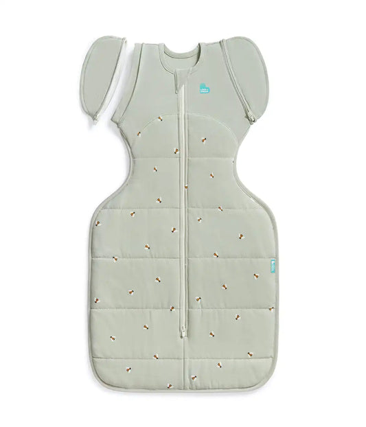 Swaddle Up™ 2-in-1 Transition Bag 2.5 TOG Cotton Olive Bees
